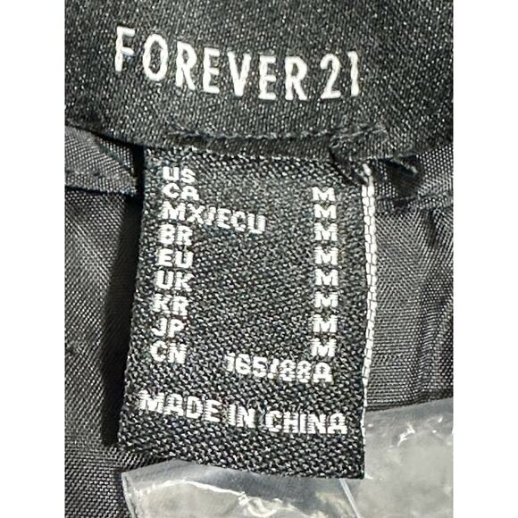 Forever 21 Plaid Black And White Button front Houndstooth Coat Women’s Med NWT - Picture 6 of 9